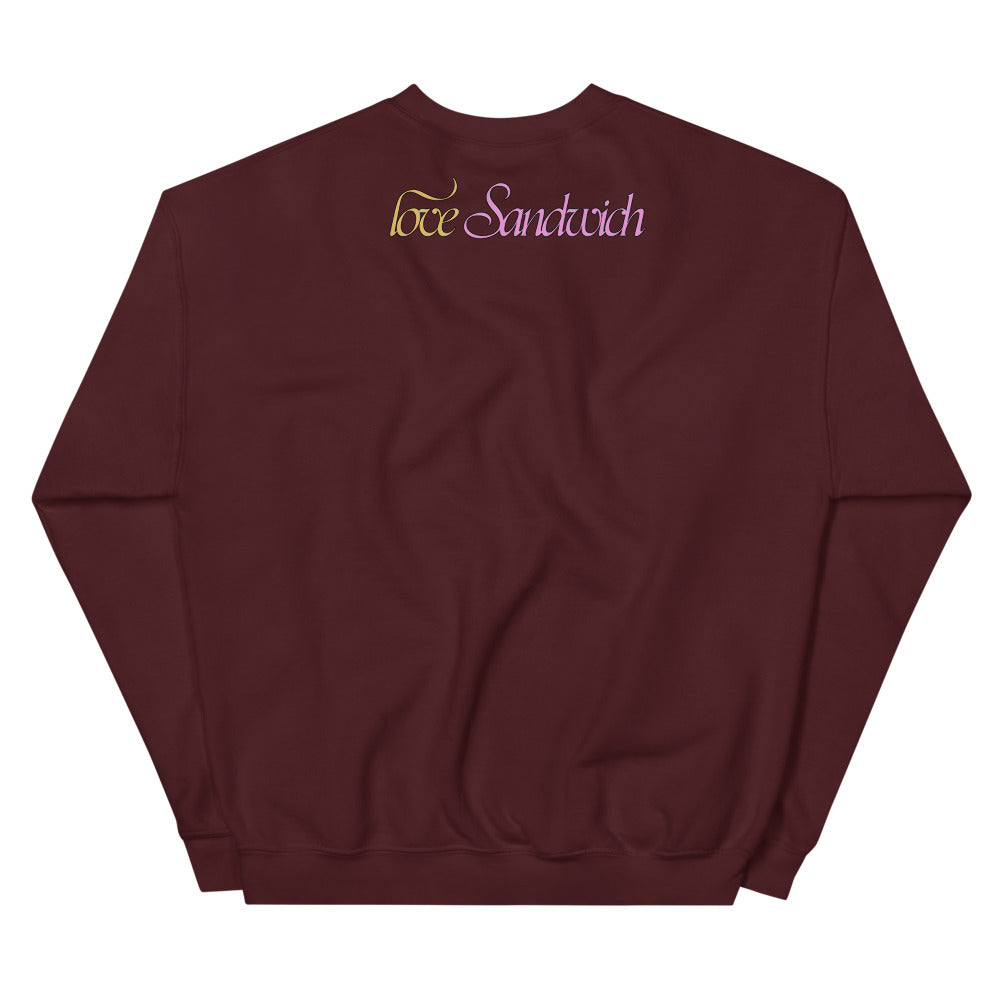 MAROON Flowers Die Unisex Sweatshirt